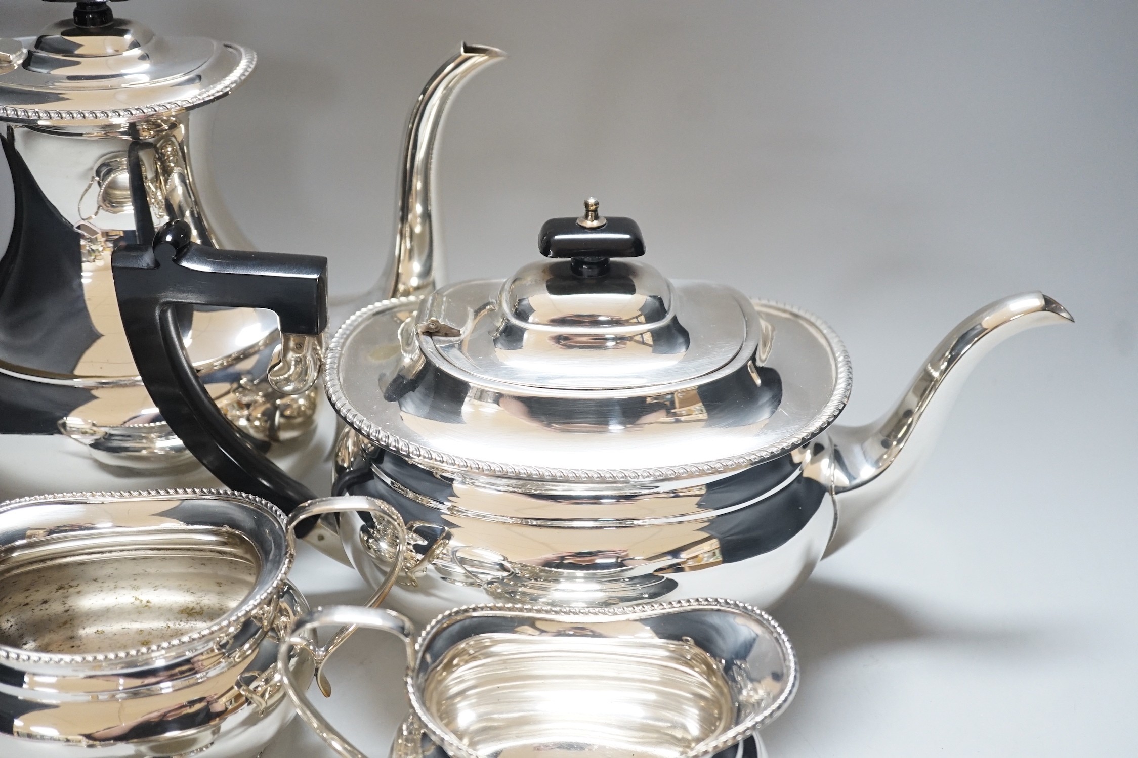 A five piece Garrard and Co, Regent St, plated tea set